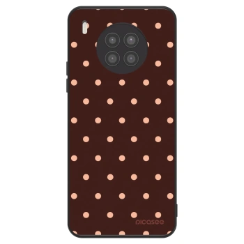 Obal pre Huawei Nova 8i - Peach Dots & Chocolate