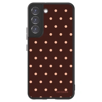 Picasee ULTIMATE CASE pro Samsung Galaxy S22 5G - Peach Dots & Chocolate