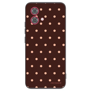 Obal pre Motorola Moto G84 5G - Peach Dots & Chocolate