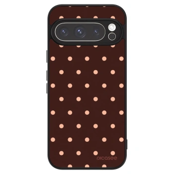 Obal pre Google Pixel 9 Pro - Peach Dots & Chocolate