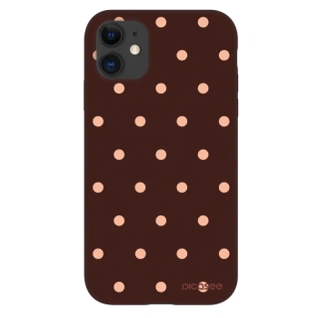 Obal pre Apple iPhone 11 - Peach Dots & Chocolate