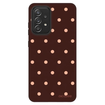 Obal pre Samsung Galaxy A52 5G A525F - Peach Dots & Chocolate