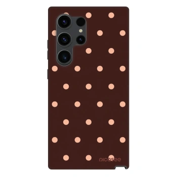 Obal pre Samsung Galaxy S24 Ultra S928B 5G - Peach Dots & Chocolate