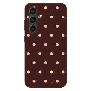 Obal pre Samsung Galaxy S24+ S926B 5G - Peach Dots & Chocolate