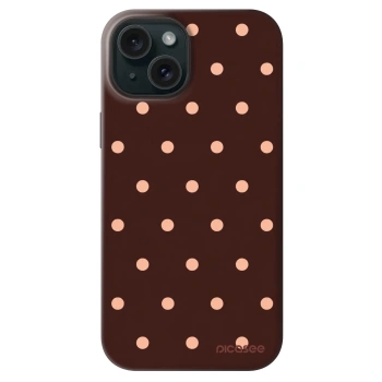 Obal pre Apple iPhone 14 - Peach Dots & Chocolate