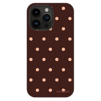 Obal pre Apple iPhone 14 Pro Max - Peach Dots & Chocolate
