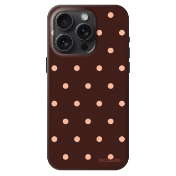 Obal pre Apple iPhone 15 Pro - Peach Dots & Chocolate