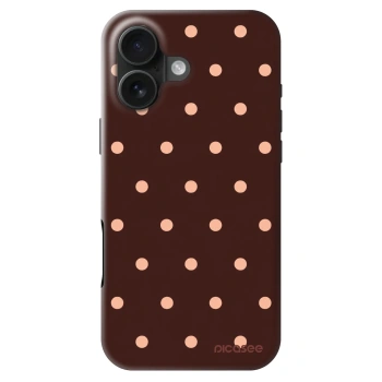 Obal pre Apple iPhone 16 - Peach Dots & Chocolate