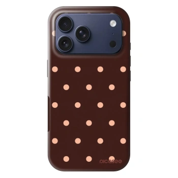Obal pre Apple iPhone 17 Pro - Peach Dots & Chocolate