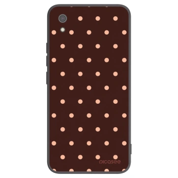 Picasee silikónový čierny obal pre Xiaomi Redmi 7A - Peach Dots & Chocolate