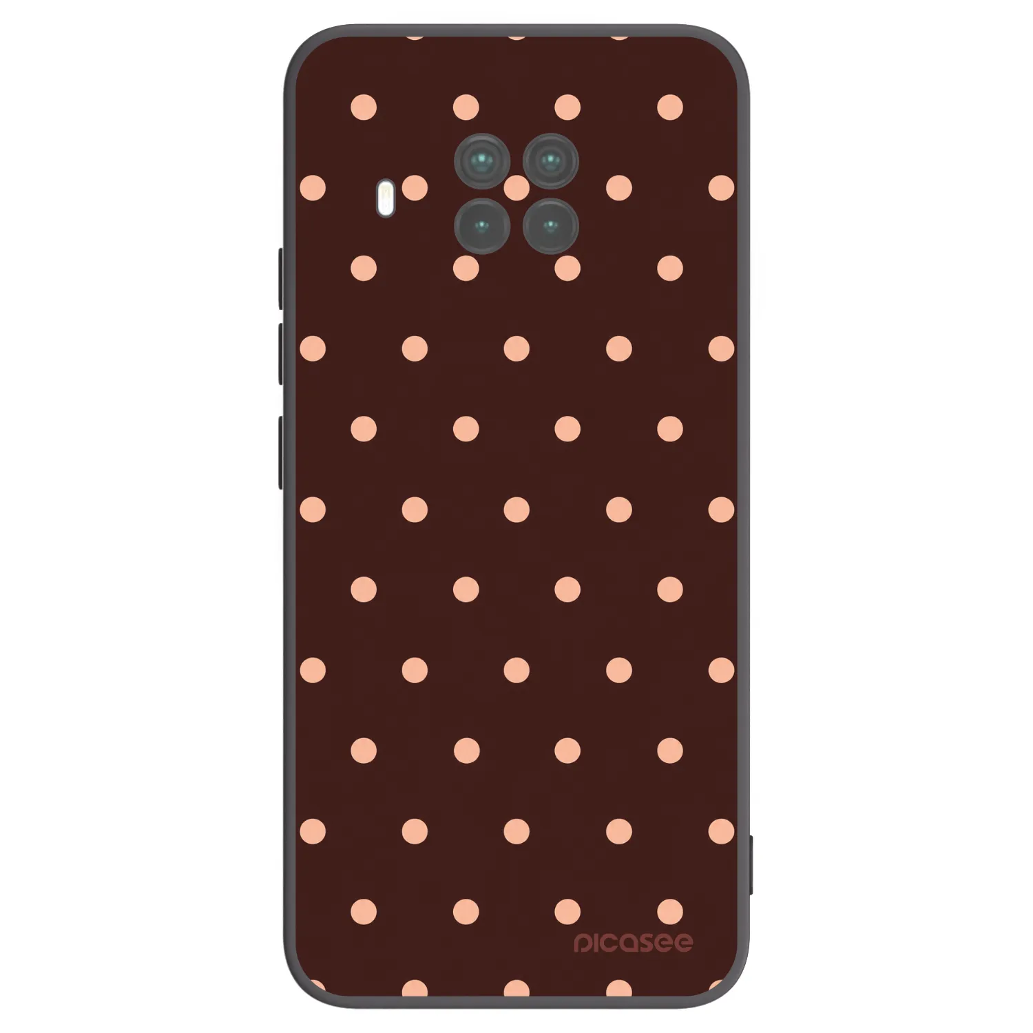 Picasee silikónový čierny obal pre Xiaomi Mi 10T Lite - Peach Dots & Chocolate