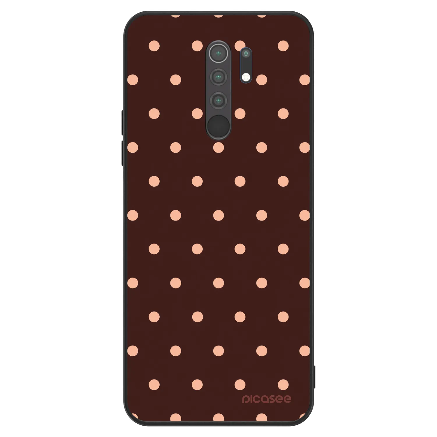 Picasee ULTIMATE CASE pro Xiaomi Redmi 9 - Peach Dots & Chocolate