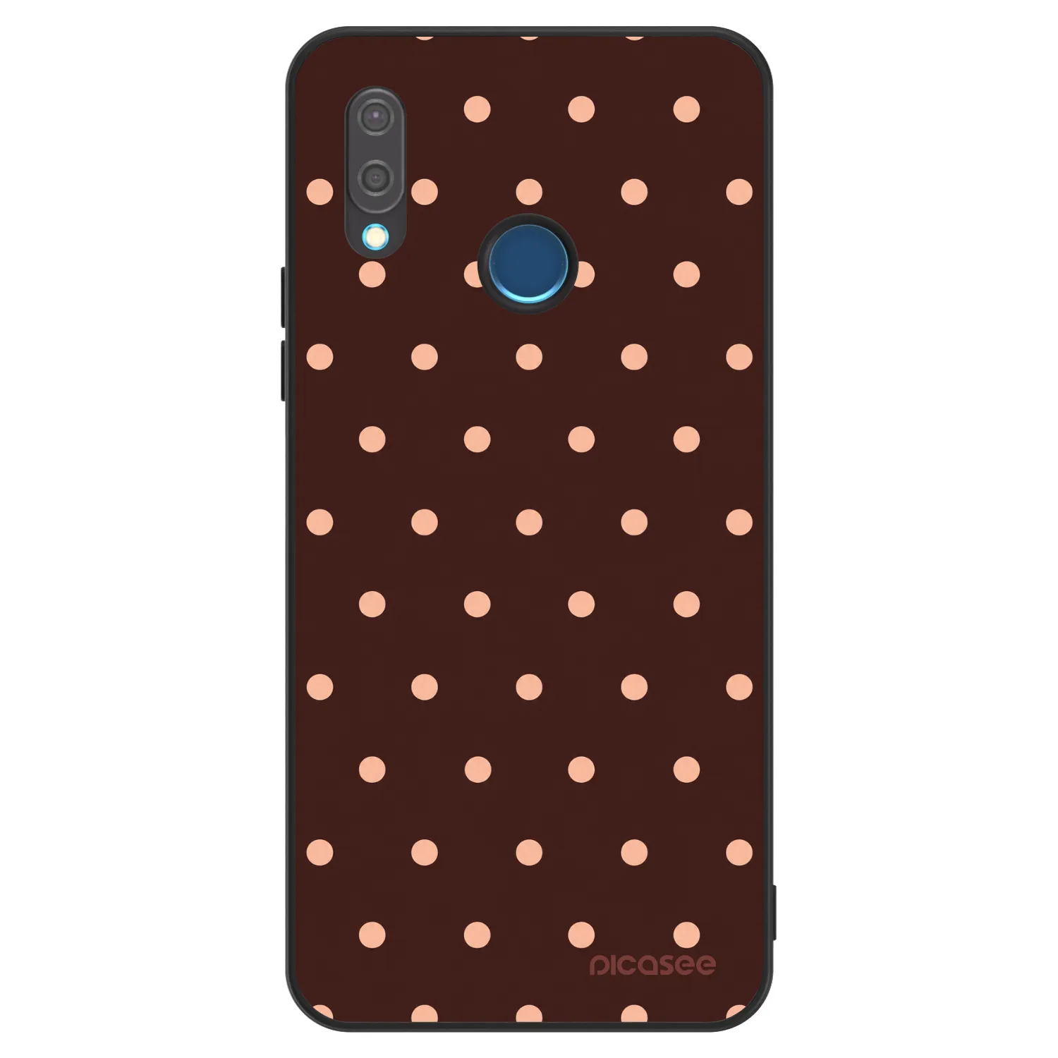 Picasee ULTIMATE CASE pro Huawei P20 Lite - Peach Dots & Chocolate