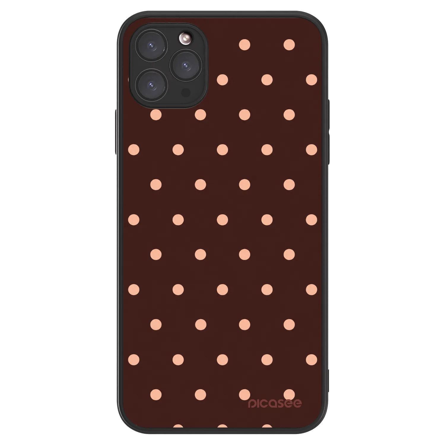 Picasee ULTIMATE CASE pro Apple iPhone 11 Pro Max - Peach Dots & Chocolate