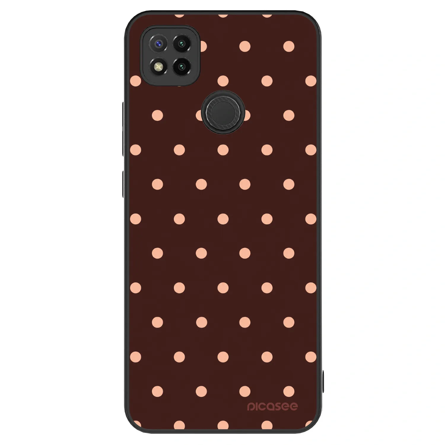 Picasee ULTIMATE CASE pro Xiaomi Redmi 9C - Peach Dots & Chocolate
