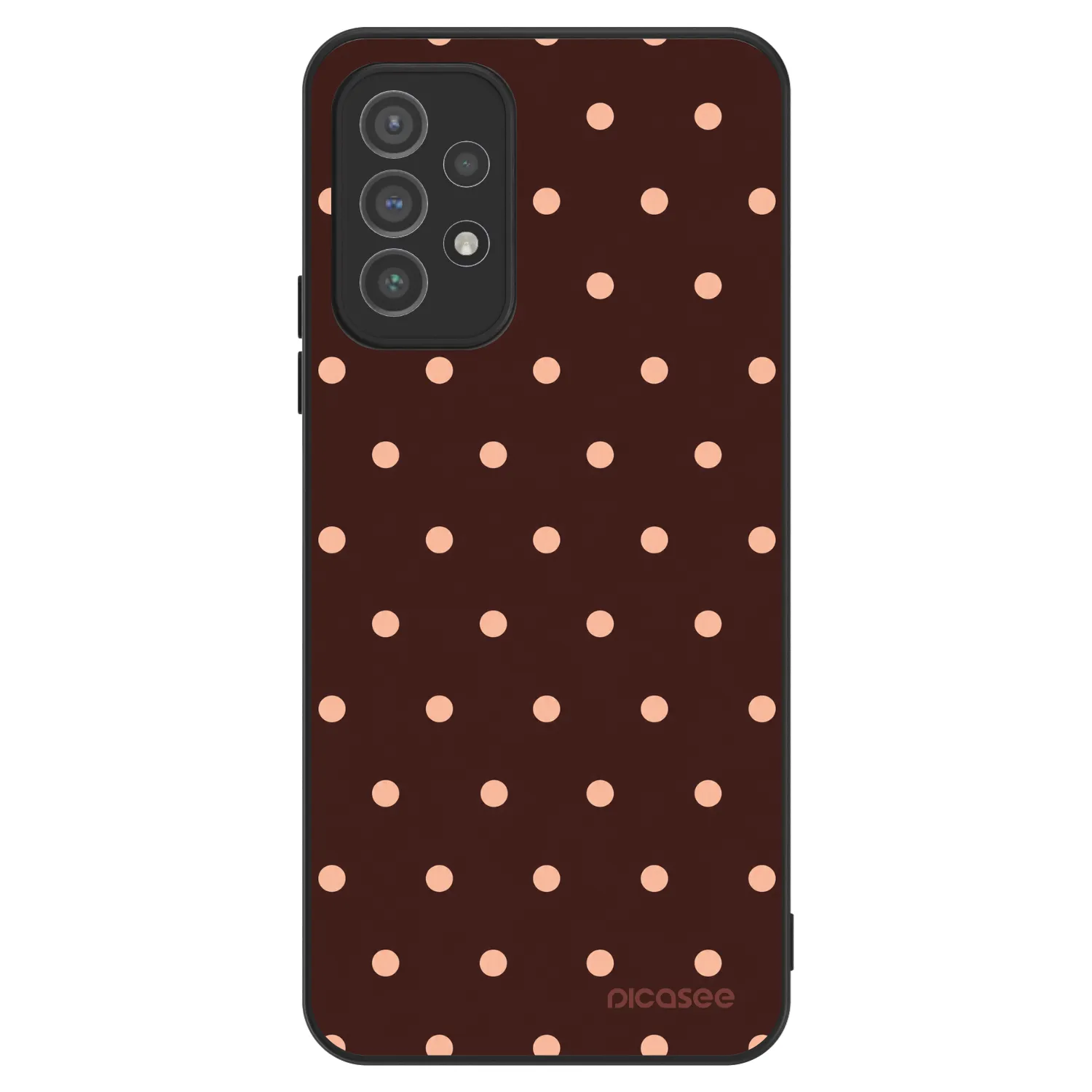 Picasee ULTIMATE CASE pro Samsung Galaxy A72 A725F - Peach Dots & Chocolate