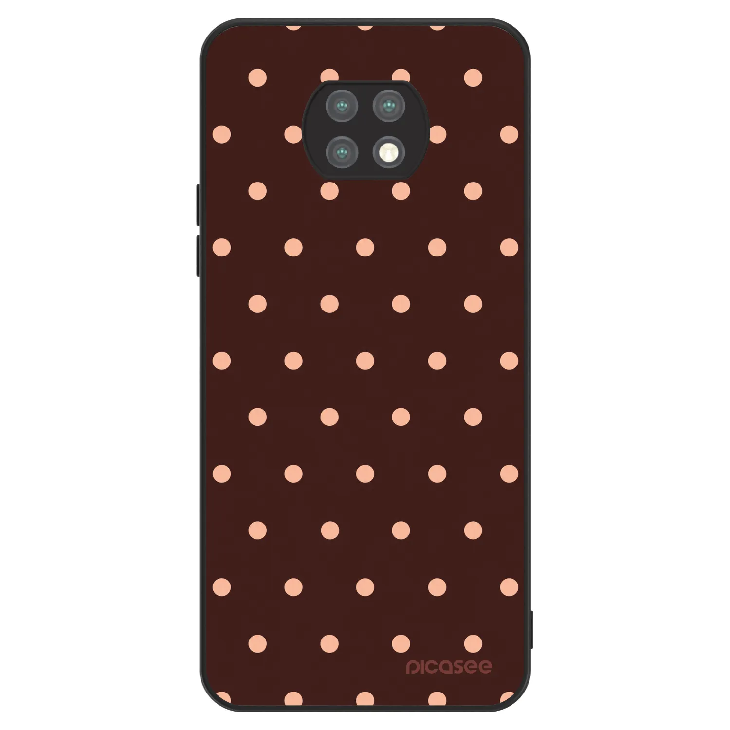 Picasee ULTIMATE CASE pro Xiaomi Redmi Note 9T - Peach Dots & Chocolate