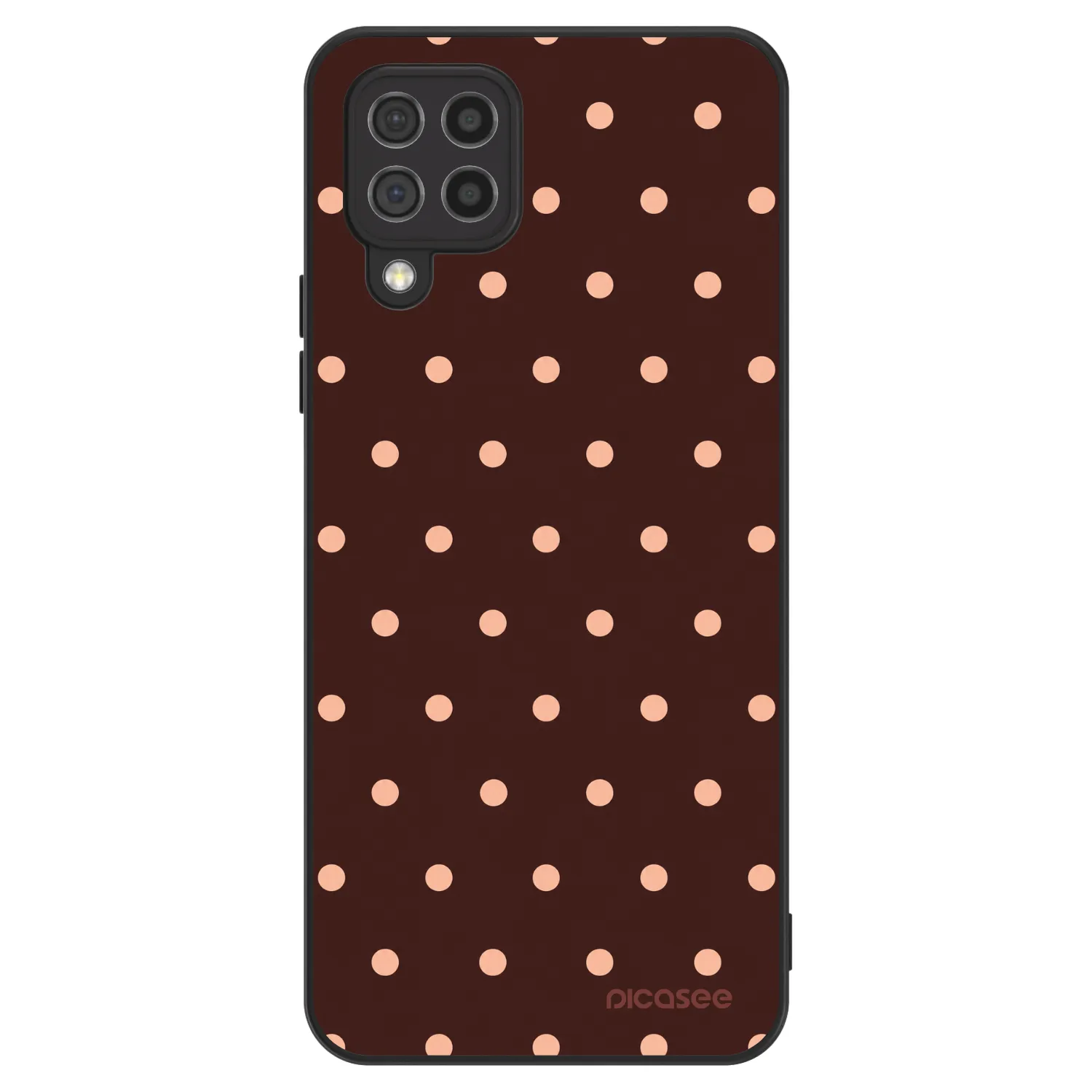 Picasee ULTIMATE CASE pro Samsung Galaxy A22 A225F 4G - Peach Dots & Chocolate