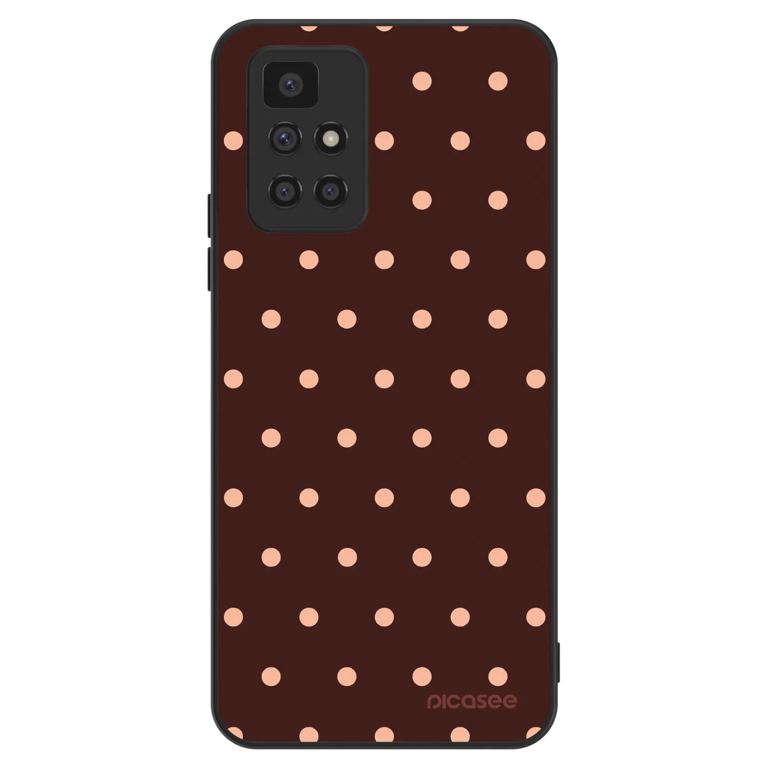 Picasee ULTIMATE CASE pro Xiaomi Redmi 10 - Peach Dots & Chocolate
