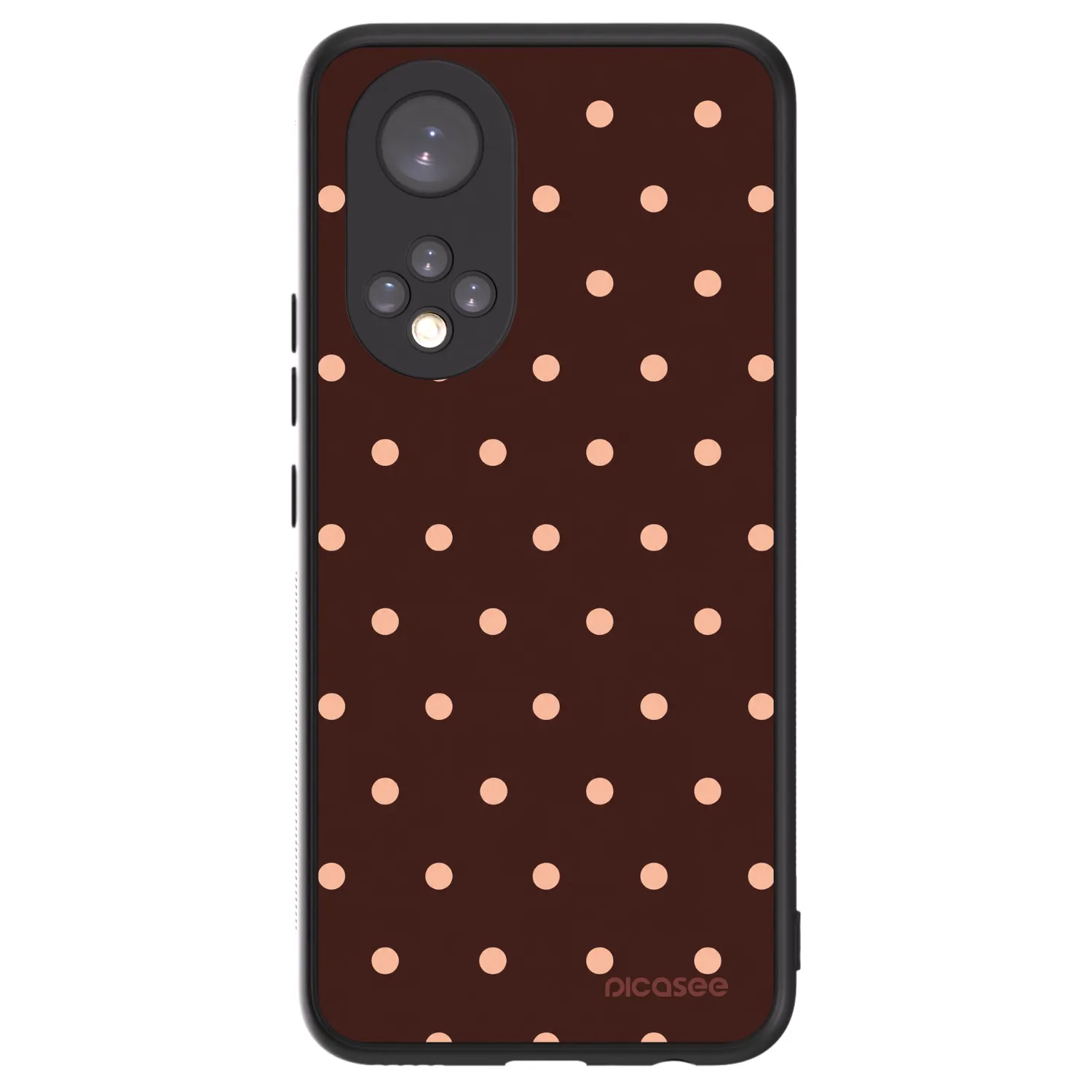 Picasee ULTIMATE CASE pro Honor 50 5G - Peach Dots & Chocolate
