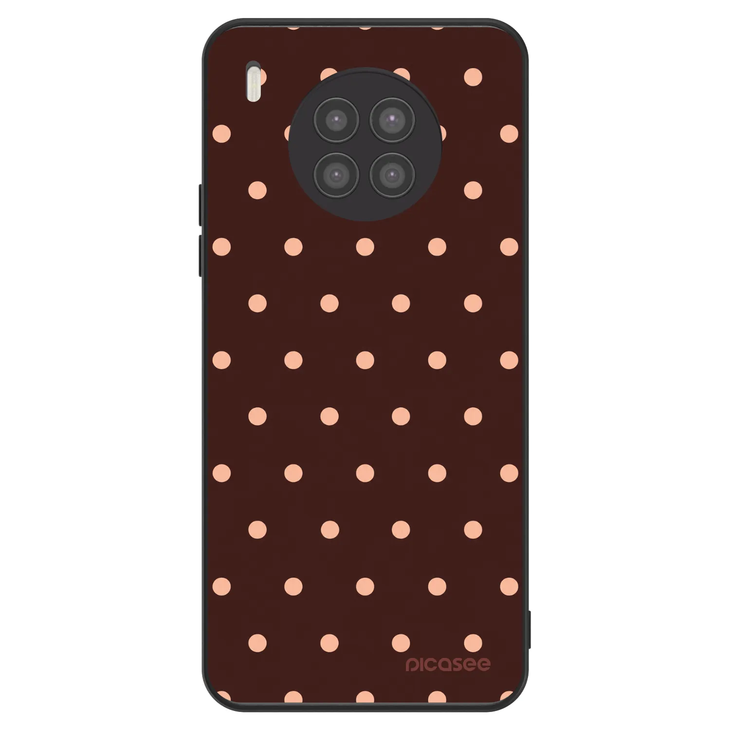 Picasee ULTIMATE CASE pro Huawei Nova 8i - Peach Dots & Chocolate