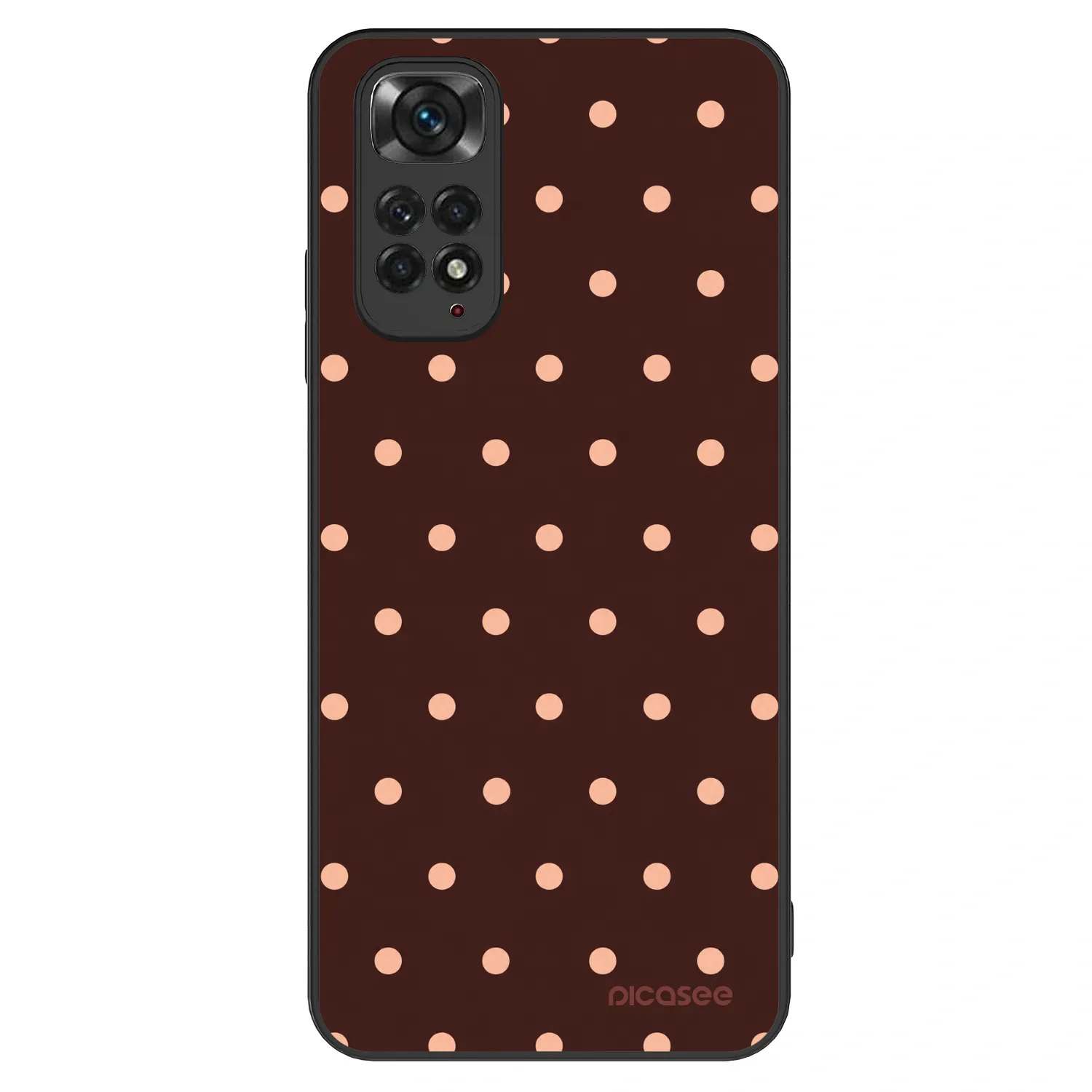 Picasee ULTIMATE CASE pro Xiaomi Redmi Note 11 - Peach Dots & Chocolate