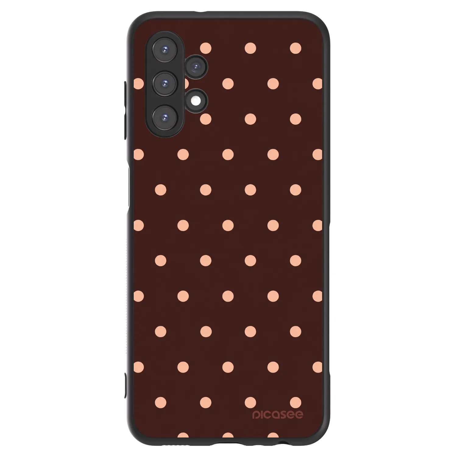 Picasee ULTIMATE CASE pro Samsung Galaxy A13 4G A135 - Peach Dots & Chocolate
