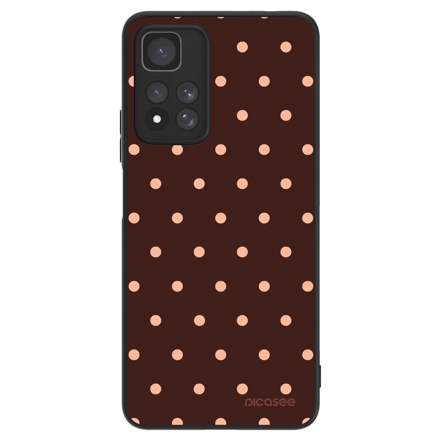 Picasee ULTIMATE CASE pro Xiaomi Redmi Note 11 Pro+ 5G - Peach Dots & Chocolate