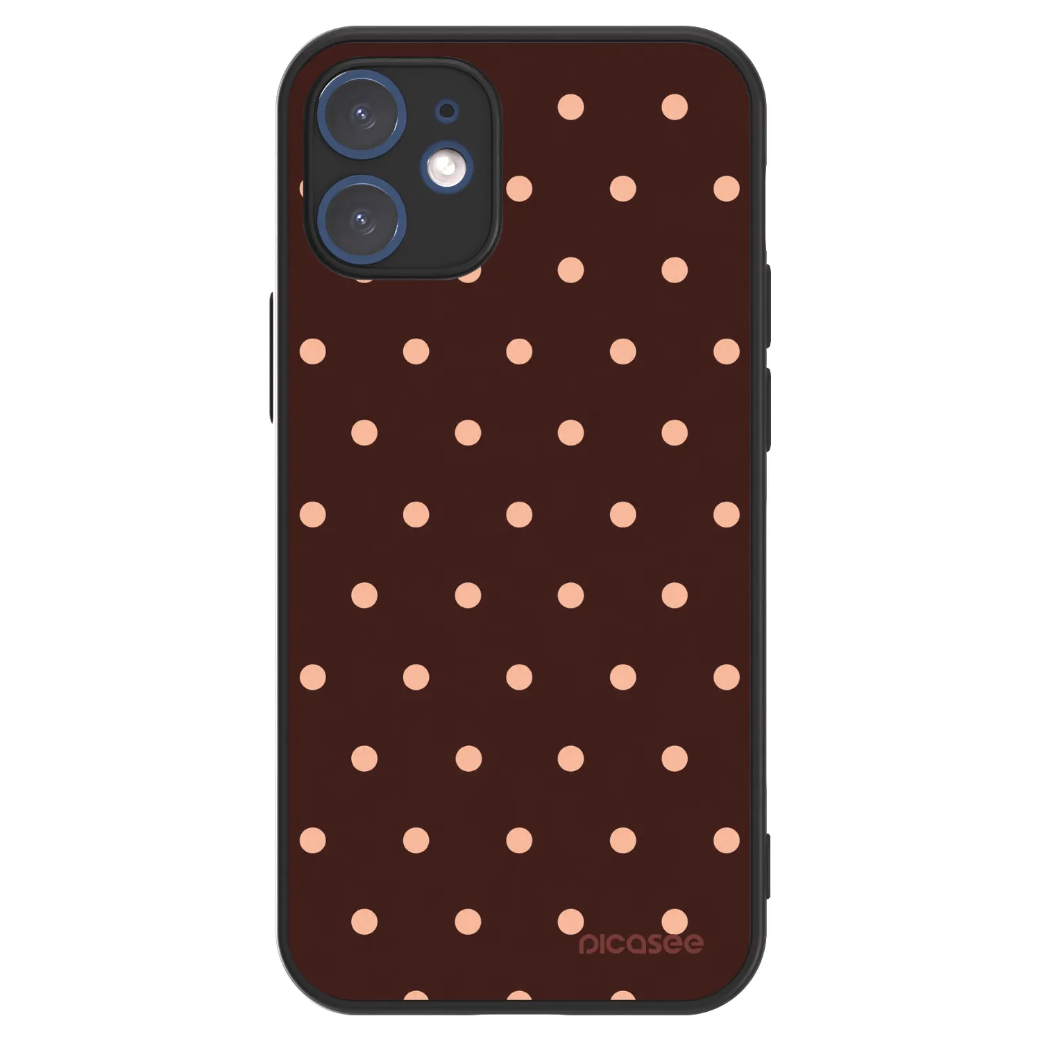 Picasee ULTIMATE CASE MagSafe pro Apple iPhone 12 mini - Peach Dots & Chocolate