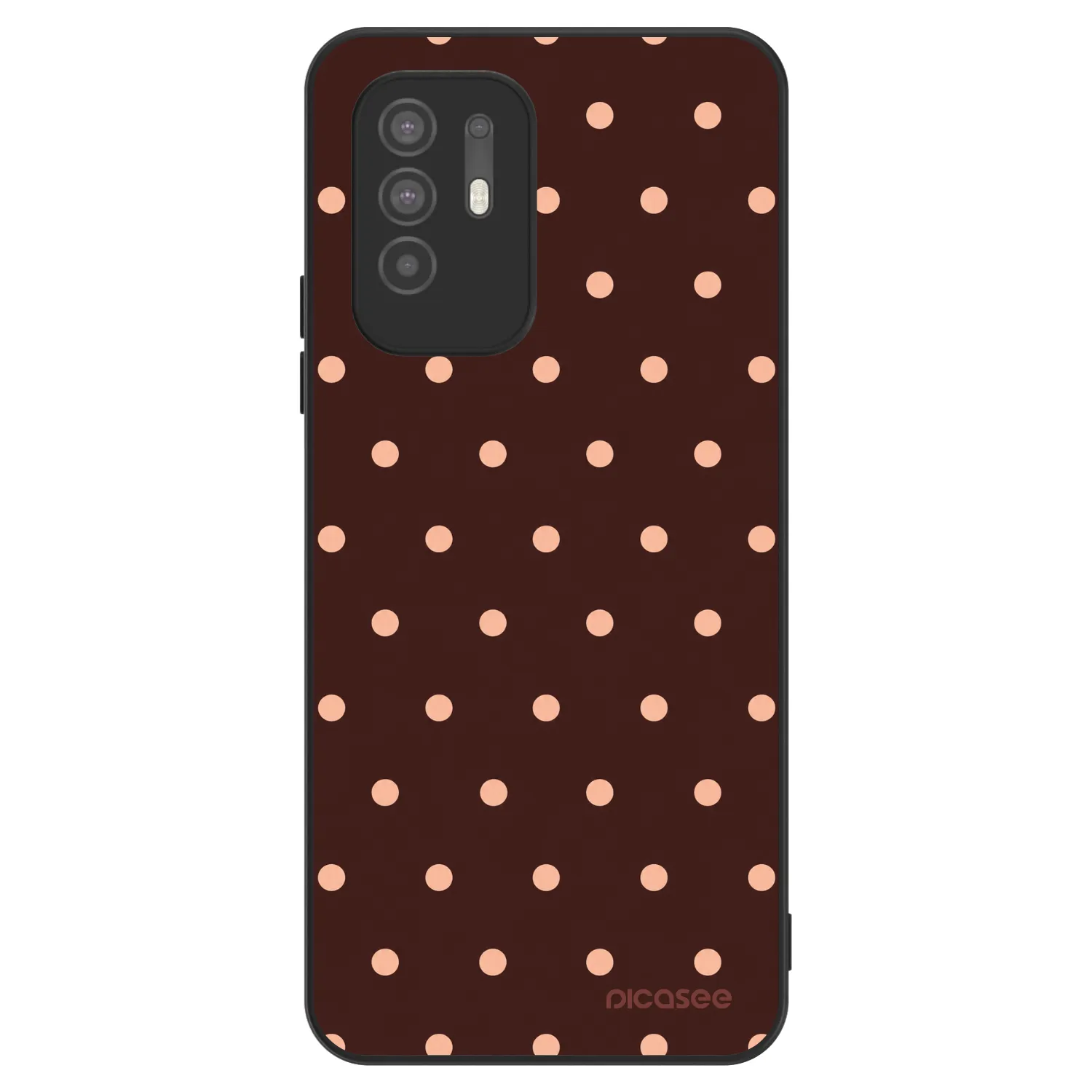 Picasee ULTIMATE CASE pro OPPO A94 5G - Peach Dots & Chocolate