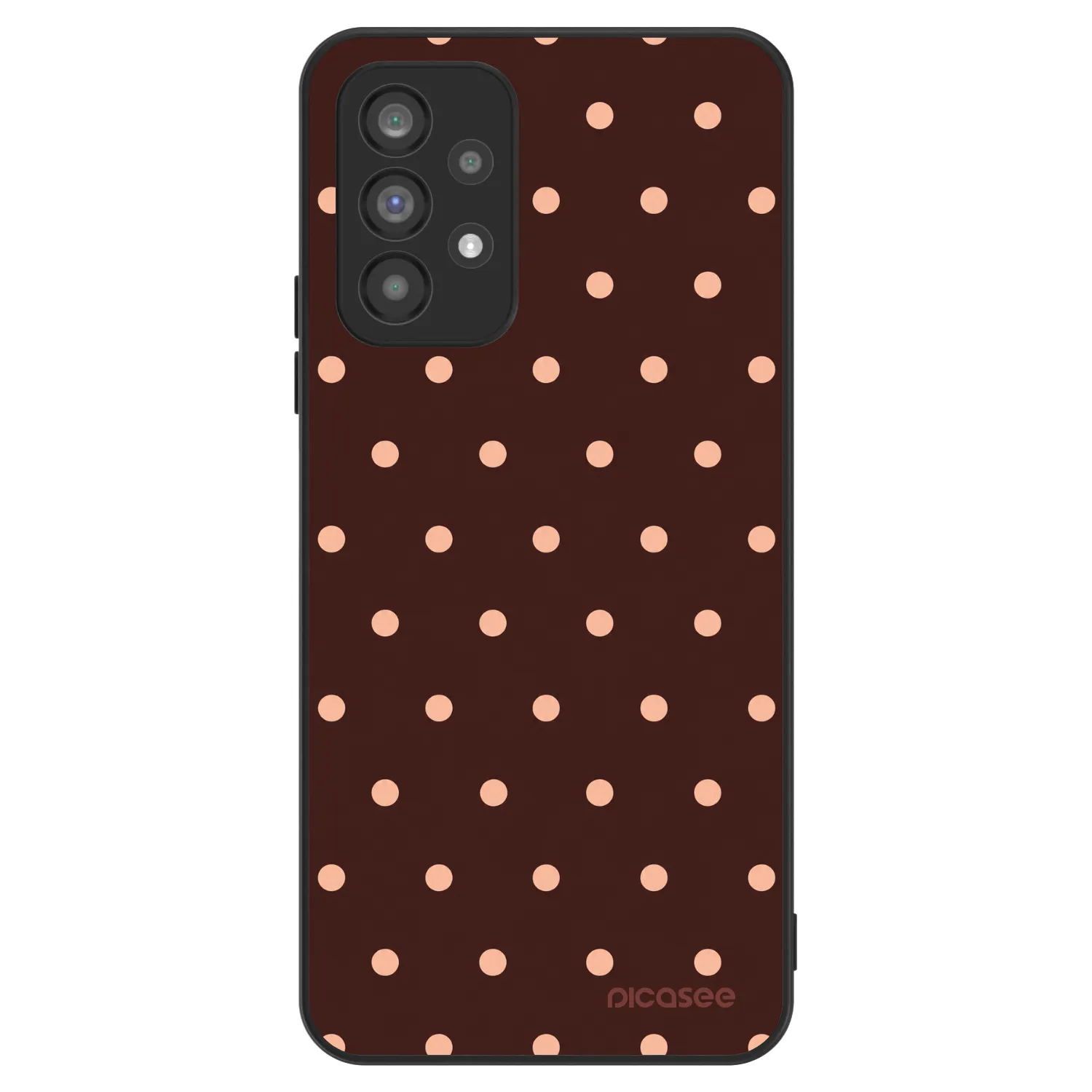 Picasee ULTIMATE CASE pro Samsung Galaxy A73 5G - Peach Dots & Chocolate
