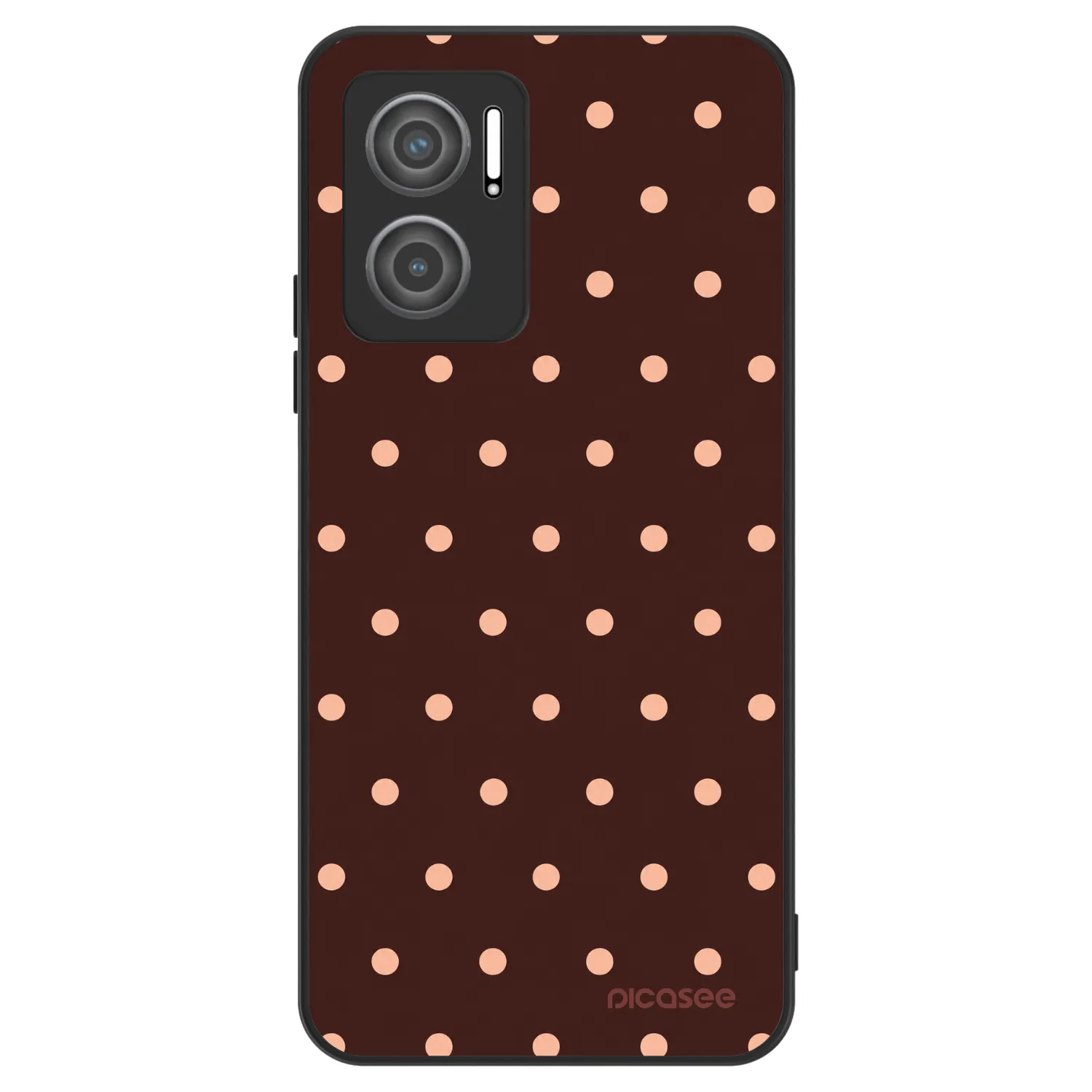 Picasee ULTIMATE CASE pro Xiaomi Redmi 10 5G - Peach Dots & Chocolate