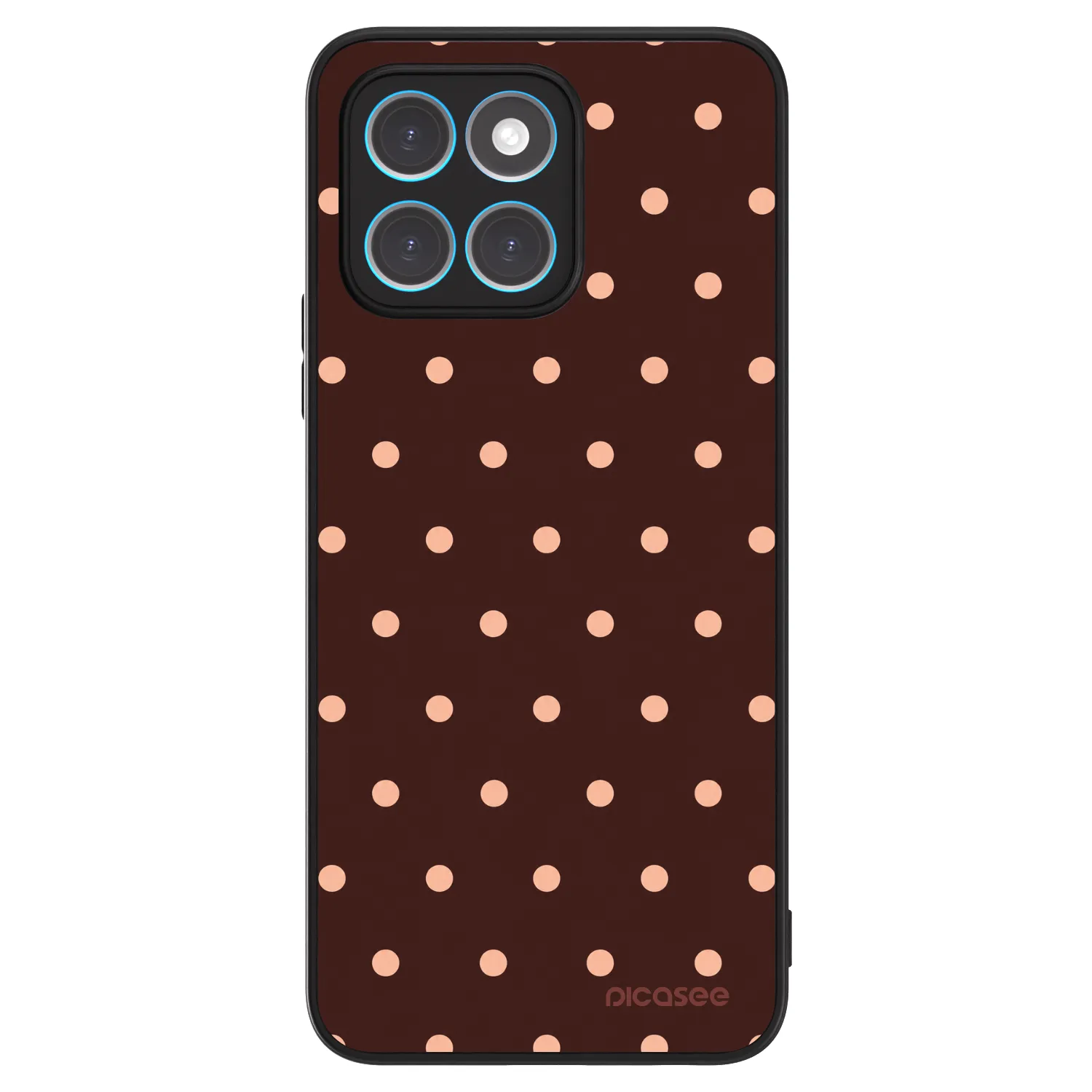Picasee ULTIMATE CASE pro Honor X6 - Peach Dots & Chocolate