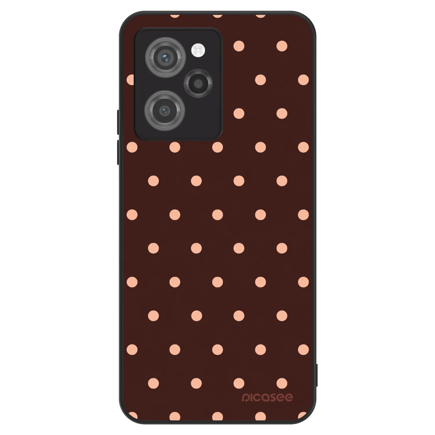 Picasee ULTIMATE CASE pro Xiaomi Poco X5 Pro - Peach Dots & Chocolate