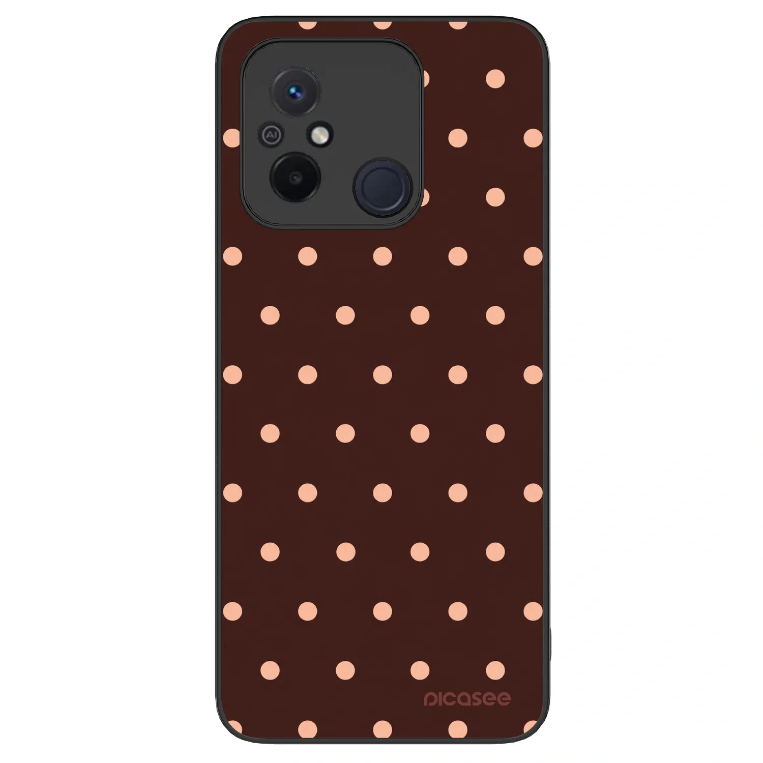 Picasee ULTIMATE CASE pro Xiaomi Redmi 12C - Peach Dots & Chocolate