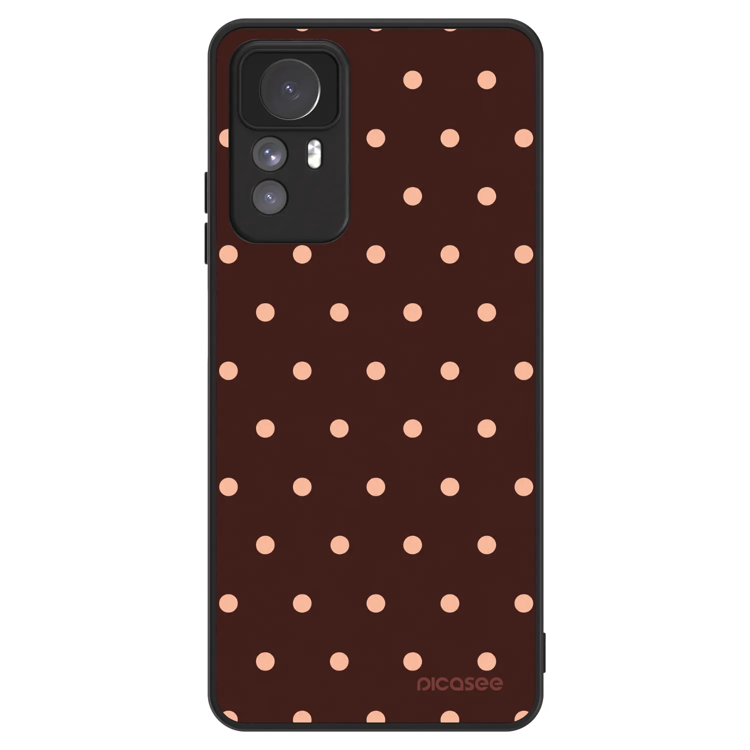 Picasee ULTIMATE CASE pro Xiaomi Redmi Note 12S - Peach Dots & Chocolate