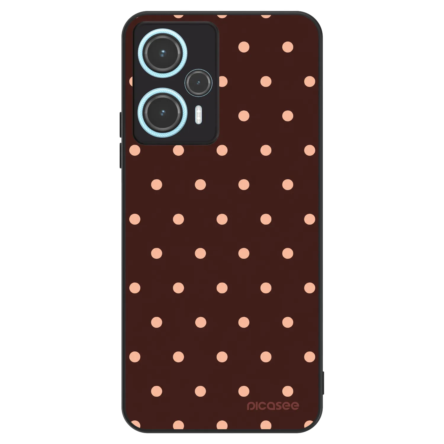 Picasee ULTIMATE CASE pro Xiaomi Poco F5 - Peach Dots & Chocolate