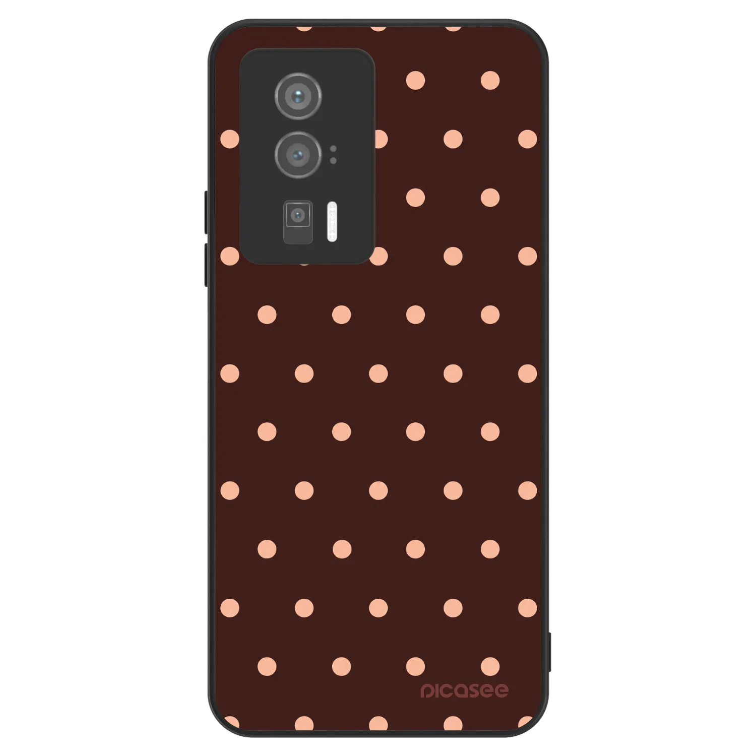 Picasee ULTIMATE CASE pro Xiaomi Poco F5 Pro 5G - Peach Dots & Chocolate