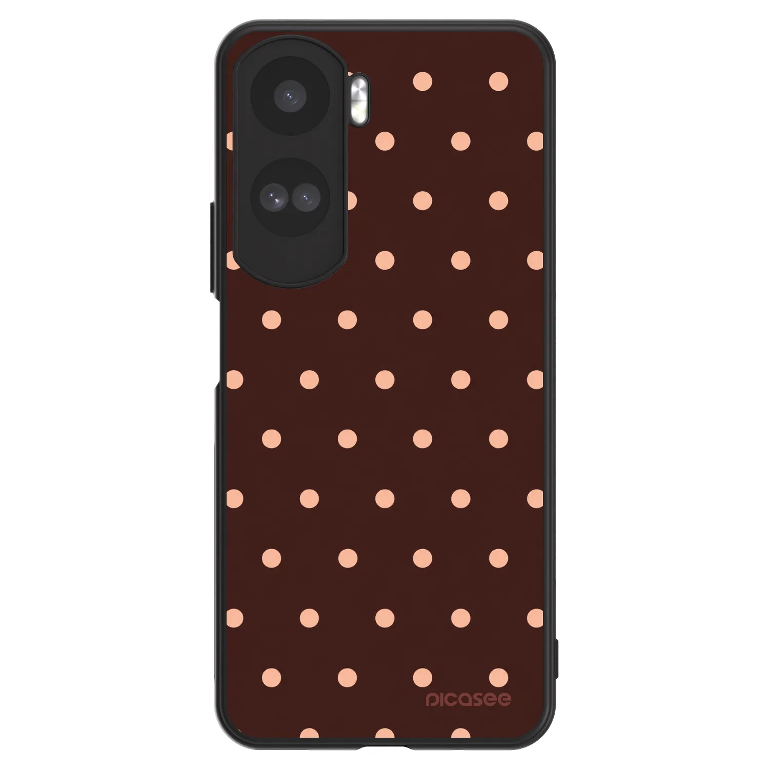 Picasee ULTIMATE CASE pro Honor 90 Lite 5G - Peach Dots & Chocolate