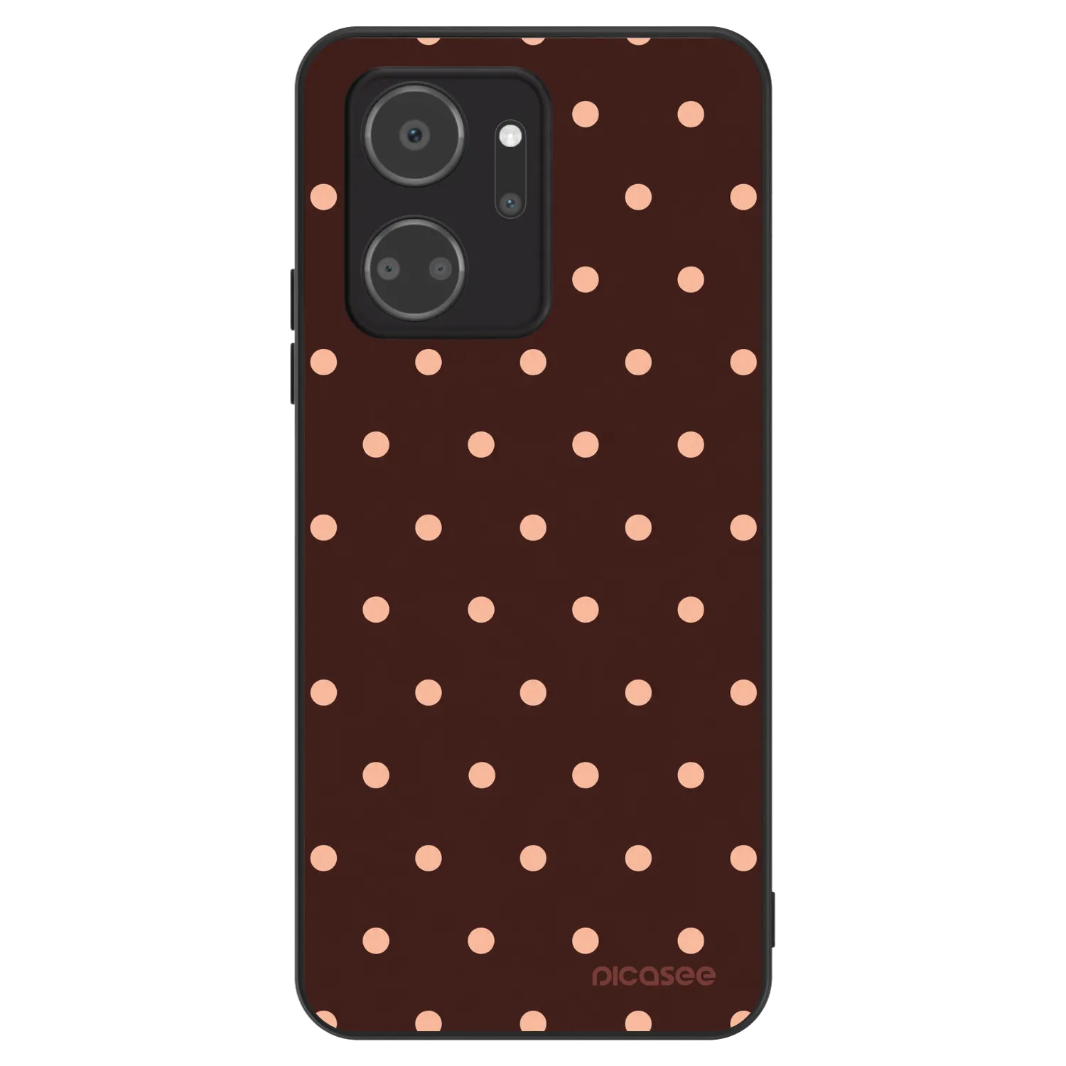 Picasee ULTIMATE CASE pro Honor X7a - Peach Dots & Chocolate