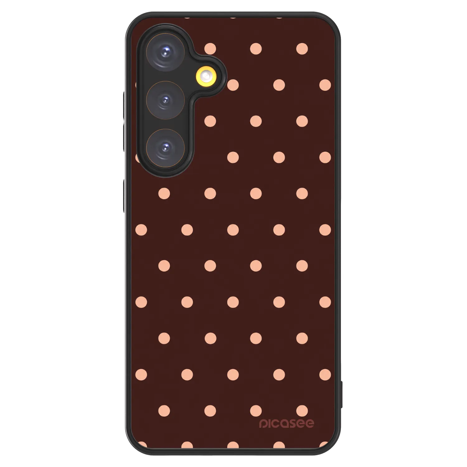 Picasee ULTIMATE CASE pro Samsung Galaxy S24 S921B 5G - Peach Dots & Chocolate