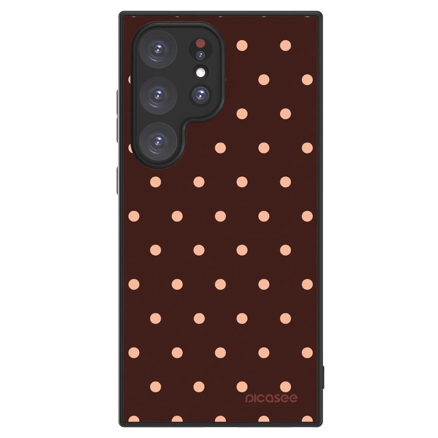 Picasee ULTIMATE CASE pro Samsung Galaxy S24 Ultra S928B 5G - Peach Dots & Chocolate