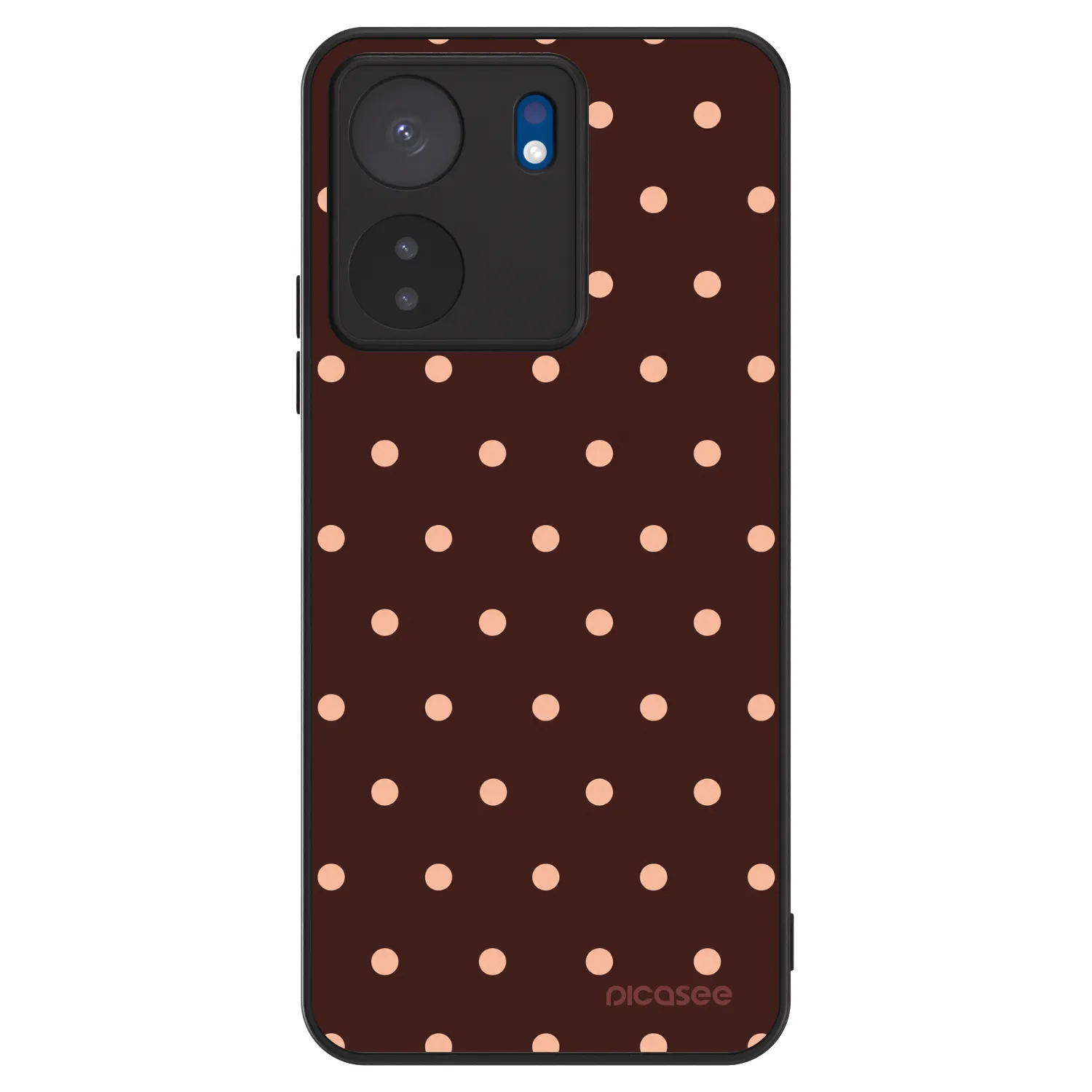 Picasee ULTIMATE CASE pro Xiaomi Redmi 13C 4G - Peach Dots & Chocolate