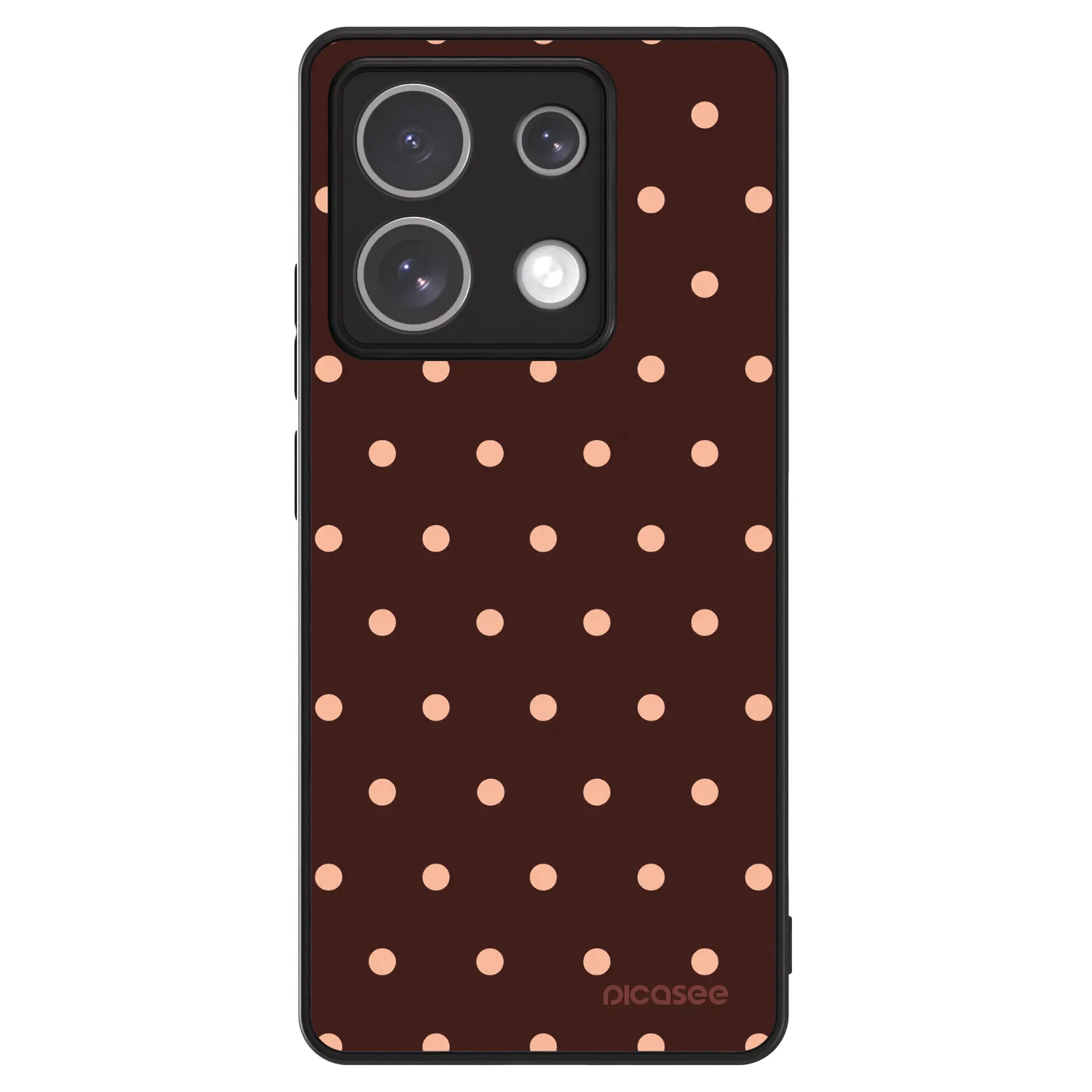 Picasee ULTIMATE CASE pro Xiaomi Redmi Note 13 5G - Peach Dots & Chocolate