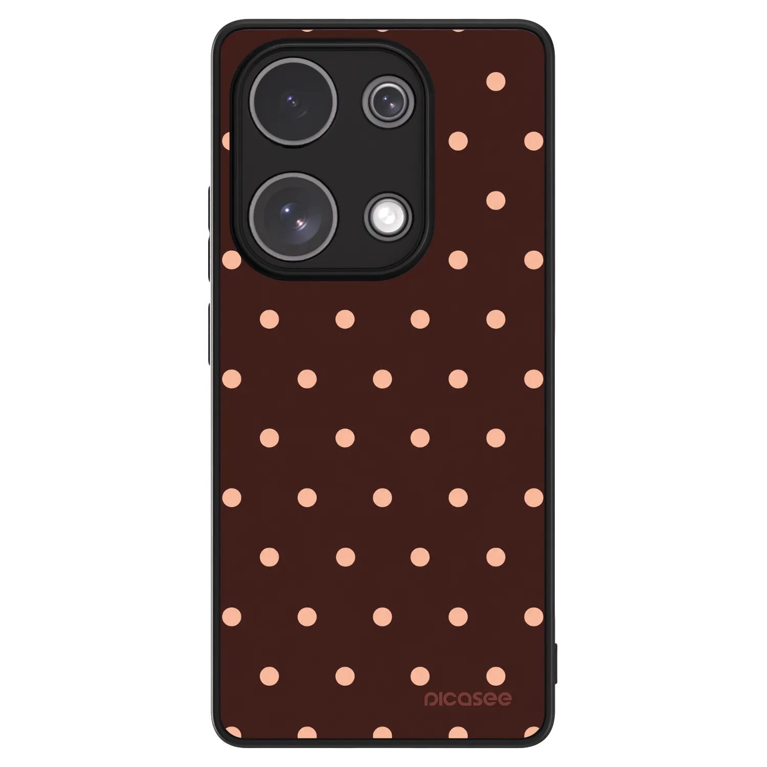 Picasee ULTIMATE CASE pro Xiaomi Redmi Note 13 Pro 4G - Peach Dots & Chocolate