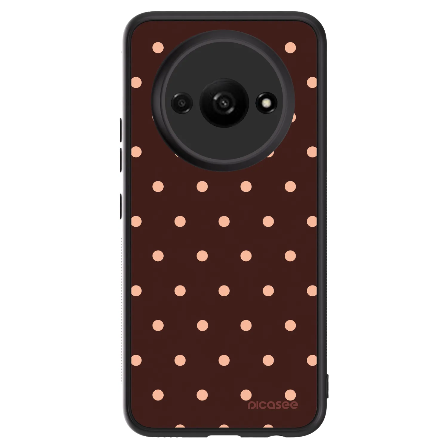 Picasee ULTIMATE CASE pro Xiaomi Redmi A3 - Peach Dots & Chocolate