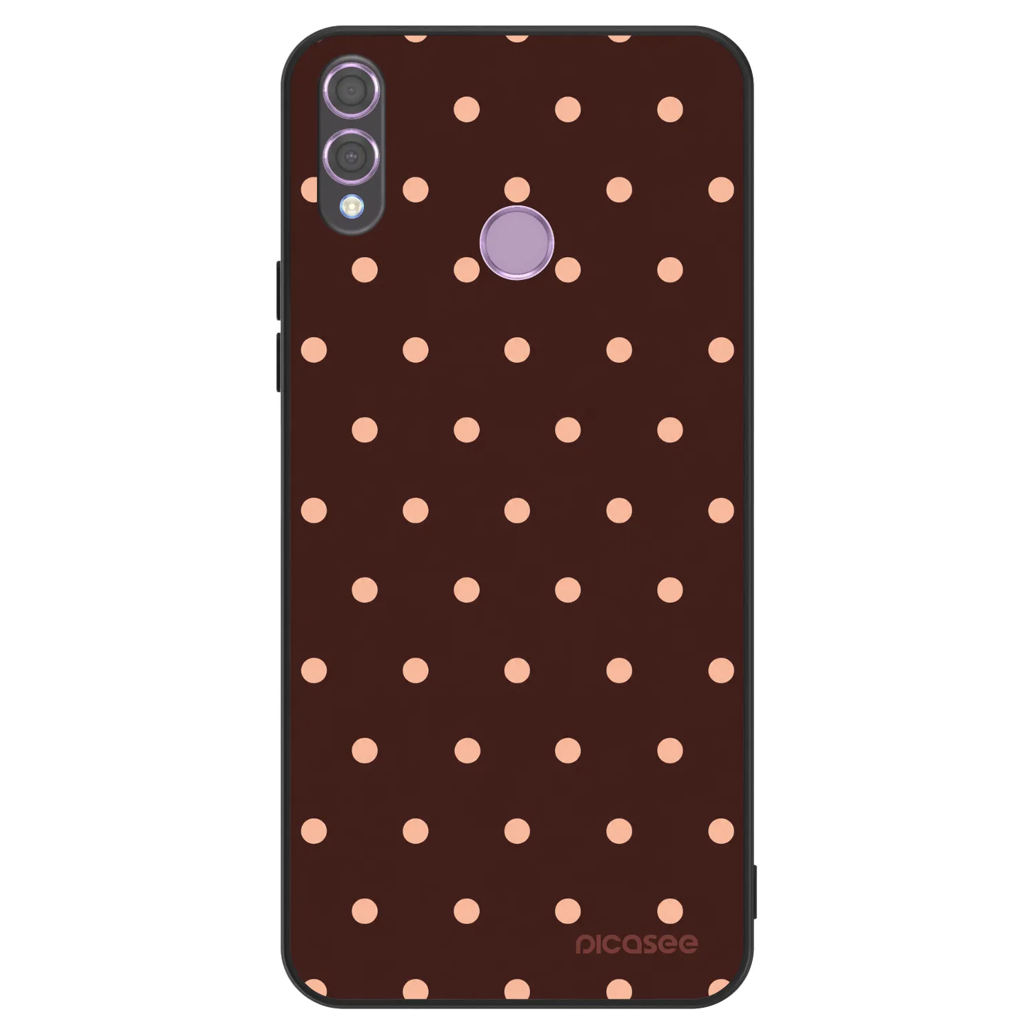 Picasee ULTIMATE CASE pro Honor 8X - Peach Dots & Chocolate