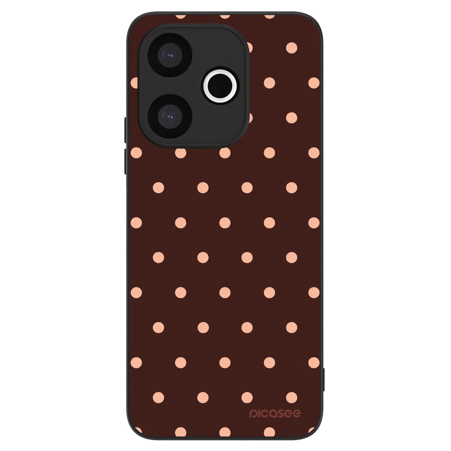 Picasee ULTIMATE CASE pro Xiaomi Redmi 13 4G - Peach Dots & Chocolate