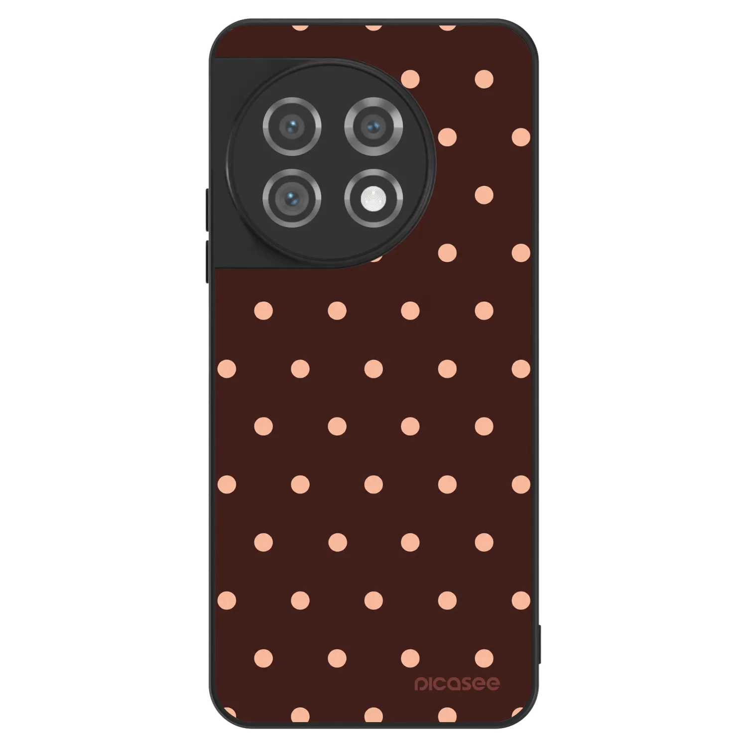 Picasee ULTIMATE CASE pro OnePlus 11 5G - Peach Dots & Chocolate