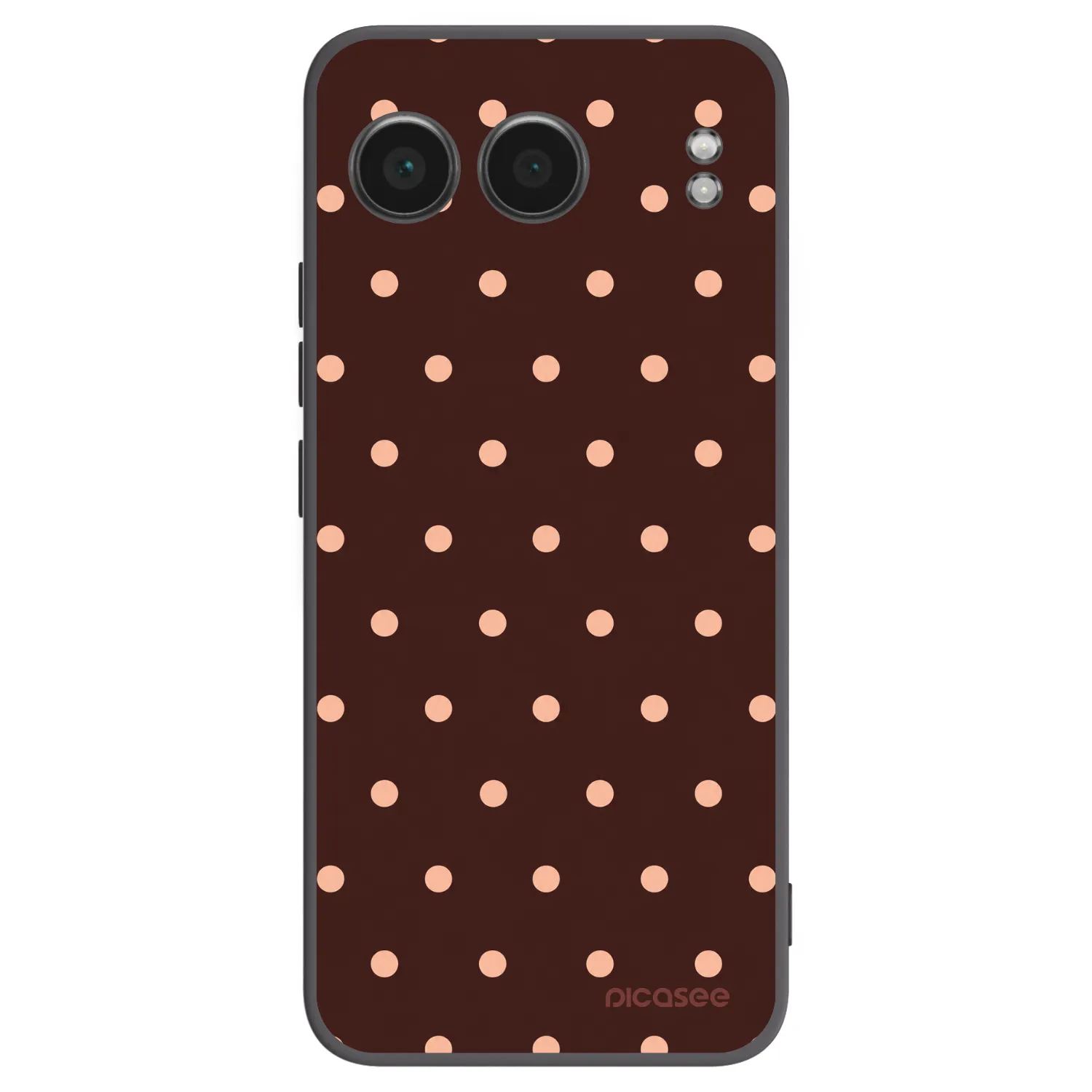 Picasee silikónový čierny obal pre OnePlus Nord 4 - Peach Dots & Chocolate